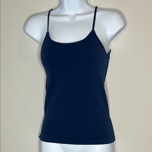 Elegant Navy Spaghetti Strap Camisole